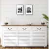 image:imageAmericanflat 11x14 Picture Frame 2Pack  Matted to 8x10  White  Slim Molding construction Polished plexiglass front hangs vertical or horizontal sawtooth hangers includedSilver