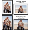 image:imageAmericanflat 11x14 Picture Frame 2Pack  Matted to 8x10  White  Slim Molding construction Polished plexiglass front hangs vertical or horizontal sawtooth hangers includedBlack