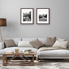 image:imageAmericanflat 11x14 Picture Frame 2Pack  Matted to 8x10  White  Slim Molding construction Polished plexiglass front hangs vertical or horizontal sawtooth hangers includedMahogany