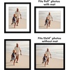 image:imageAmericanflat 11x14 Picture Frame 2Pack  Matted to 8x10  White  Slim Molding construction Polished plexiglass front hangs vertical or horizontal sawtooth hangers includedBlack