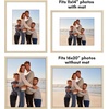 image:imageAmericanflat 11x14 Picture Frame 2Pack  Matted to 8x10  White  Slim Molding construction Polished plexiglass front hangs vertical or horizontal sawtooth hangers includedNatural Oak