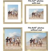 image:imageAmericanflat 11x14 Picture Frame 2Pack  Matted to 8x10  White  Slim Molding construction Polished plexiglass front hangs vertical or horizontal sawtooth hangers includedGold
