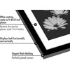 image:imageAmericanflat 11x14 Picture Frame 2Pack  Matted to 8x10  White  Slim Molding construction Polished plexiglass front hangs vertical or horizontal sawtooth hangers includedBlack
