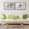 image:imageAmericanflat 11x14 Picture Frame 2Pack  Matted to 8x10  White  Slim Molding construction Polished plexiglass front hangs vertical or horizontal sawtooth hangers includedBlack