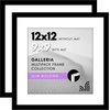 image:imageAmericanflat 11x14 Picture Frame 2Pack  Matted to 8x10  White  Slim Molding construction Polished plexiglass front hangs vertical or horizontal sawtooth hangers includedBlack