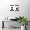 image:imageAmericanflat 11x14 Picture Frame 2Pack  Matted to 8x10  White  Slim Molding construction Polished plexiglass front hangs vertical or horizontal sawtooth hangers includedBlack