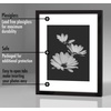 image:imageAmericanflat 11x14 Picture Frame 2Pack  Matted to 8x10  White  Slim Molding construction Polished plexiglass front hangs vertical or horizontal sawtooth hangers includedBlack
