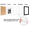 image:imageAmericanflat 11x14 Picture Frame 2Pack  Matted to 8x10  White  Slim Molding construction Polished plexiglass front hangs vertical or horizontal sawtooth hangers includedBlack
