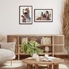 image:imageAmericanflat 11x14 Picture Frame 2Pack  Matted to 8x10  White  Slim Molding construction Polished plexiglass front hangs vertical or horizontal sawtooth hangers includedMahogany