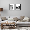 image:imageAmericanflat 11x14 Picture Frame 2Pack  Matted to 8x10  White  Slim Molding construction Polished plexiglass front hangs vertical or horizontal sawtooth hangers includedBlack