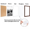 image:imageAmericanflat 11x14 Picture Frame 2Pack  Matted to 8x10  White  Slim Molding construction Polished plexiglass front hangs vertical or horizontal sawtooth hangers includedMahogany