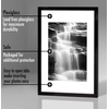 image:imageAmericanflat 11x14 Picture Frame 2Pack  Matted to 8x10  White  Slim Molding construction Polished plexiglass front hangs vertical or horizontal sawtooth hangers includedBlack