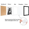 image:imageAmericanflat 11x14 Picture Frame 2Pack  Matted to 8x10  White  Slim Molding construction Polished plexiglass front hangs vertical or horizontal sawtooth hangers includedBlack