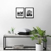 image:imageAmericanflat 11x14 Picture Frame 2Pack  Matted to 8x10  White  Slim Molding construction Polished plexiglass front hangs vertical or horizontal sawtooth hangers includedBlack