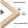 image:imageAmericanflat 11x14 Picture Frame 2Pack  Matted to 8x10  White  Slim Molding construction Polished plexiglass front hangs vertical or horizontal sawtooth hangers includedNatural Oak