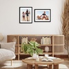image:imageAmericanflat 11x14 Picture Frame 2Pack  Matted to 8x10  White  Slim Molding construction Polished plexiglass front hangs vertical or horizontal sawtooth hangers includedBlack