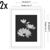 image:imageAmericanflat 11x14 Picture Frame 2Pack  Matted to 8x10  White  Slim Molding construction Polished plexiglass front hangs vertical or horizontal sawtooth hangers includedWhite