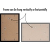 image:imageAmericanflat 11x14 Picture Frame 2Pack  Matted to 8x10  White  Slim Molding construction Polished plexiglass front hangs vertical or horizontal sawtooth hangers includedBlack