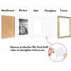 image:imageAmericanflat 11x14 Picture Frame 2Pack  Matted to 8x10  White  Slim Molding construction Polished plexiglass front hangs vertical or horizontal sawtooth hangers includedGold