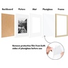 image:imageAmericanflat 11x14 Picture Frame 2Pack  Matted to 8x10  White  Slim Molding construction Polished plexiglass front hangs vertical or horizontal sawtooth hangers includedNatural Oak