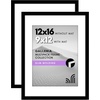 image:imageAmericanflat 11x14 Picture Frame 2Pack  Matted to 8x10  White  Slim Molding construction Polished plexiglass front hangs vertical or horizontal sawtooth hangers includedBlack