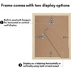 image:imageAmericanflat 11x14 Picture Frame 2Pack  Matted to 8x10  White  Slim Molding construction Polished plexiglass front hangs vertical or horizontal sawtooth hangers includedNatural Oak