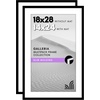 image:imageAmericanflat 11x14 Picture Frame 2Pack  Matted to 8x10  White  Slim Molding construction Polished plexiglass front hangs vertical or horizontal sawtooth hangers includedBlack