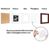 image:imageAmericanflat 11x14 Picture Frame 2Pack  Matted to 8x10  White  Slim Molding construction Polished plexiglass front hangs vertical or horizontal sawtooth hangers includedMahogany