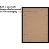 image:imageAmericanflat 11x14 Picture Frame 2Pack  Matted to 8x10  White  Slim Molding construction Polished plexiglass front hangs vertical or horizontal sawtooth hangers includedBlack