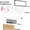 image:imageAmericanflat 11x14 Picture Frame 2Pack  Matted to 8x10  White  Slim Molding construction Polished plexiglass front hangs vertical or horizontal sawtooth hangers includedBlack
