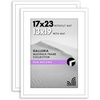 image:imageAmericanflat 11x14 Picture Frame 2Pack  Matted to 8x10  White  Slim Molding construction Polished plexiglass front hangs vertical or horizontal sawtooth hangers includedWhite