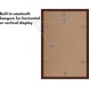 image:imageAmericanflat 11x14 Picture Frame 2Pack  Matted to 8x10  White  Slim Molding construction Polished plexiglass front hangs vertical or horizontal sawtooth hangers includedMahogany