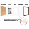 image:imageAmericanflat 11x14 Picture Frame 2Pack  Matted to 8x10  White  Slim Molding construction Polished plexiglass front hangs vertical or horizontal sawtooth hangers includedMahogany