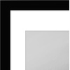 image:imageAmericanflat 11x14 Picture Frame 2Pack  Matted to 8x10  White  Slim Molding construction Polished plexiglass front hangs vertical or horizontal sawtooth hangers includedBlack