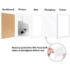 image:imageAmericanflat 11x14 Picture Frame 2Pack  Matted to 8x10  White  Slim Molding construction Polished plexiglass front hangs vertical or horizontal sawtooth hangers includedWhite