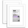 image:imageAmericanflat 11x14 Picture Frame 2Pack  Matted to 8x10  White  Slim Molding construction Polished plexiglass front hangs vertical or horizontal sawtooth hangers includedWhite
