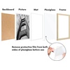 image:imageAmericanflat 11x14 Picture Frame 2Pack  Matted to 8x10  White  Slim Molding construction Polished plexiglass front hangs vertical or horizontal sawtooth hangers includedNatural Oak