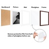 image:imageAmericanflat 11x14 Picture Frame 2Pack  Matted to 8x10  White  Slim Molding construction Polished plexiglass front hangs vertical or horizontal sawtooth hangers includedMahogany