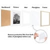 image:imageAmericanflat 11x14 Picture Frame 2Pack  Matted to 8x10  White  Slim Molding construction Polished plexiglass front hangs vertical or horizontal sawtooth hangers includedNatural Oak