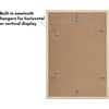 image:imageAmericanflat 11x14 Picture Frame 2Pack  Matted to 8x10  White  Slim Molding construction Polished plexiglass front hangs vertical or horizontal sawtooth hangers includedNatural Oak