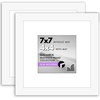 image:imageAmericanflat 11x14 Picture Frame 2Pack  Matted to 8x10  White  Slim Molding construction Polished plexiglass front hangs vertical or horizontal sawtooth hangers includedWhite