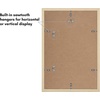 image:imageAmericanflat 11x14 Picture Frame 2Pack  Matted to 8x10  White  Slim Molding construction Polished plexiglass front hangs vertical or horizontal sawtooth hangers includedNatural Oak