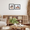 image:imageAmericanflat 11x14 Picture Frame 2Pack  Matted to 8x10  White  Slim Molding construction Polished plexiglass front hangs vertical or horizontal sawtooth hangers includedBlack