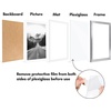 image:imageAmericanflat 11x14 Picture Frame 2Pack  Matted to 8x10  White  Slim Molding construction Polished plexiglass front hangs vertical or horizontal sawtooth hangers includedSilver