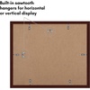 image:imageAmericanflat 11x14 Picture Frame 2Pack  Matted to 8x10  White  Slim Molding construction Polished plexiglass front hangs vertical or horizontal sawtooth hangers includedMahogany