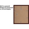 image:imageAmericanflat 11x14 Picture Frame 2Pack  Matted to 8x10  White  Slim Molding construction Polished plexiglass front hangs vertical or horizontal sawtooth hangers includedMahogany