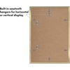 image:imageAmericanflat 11x14 Picture Frame 2Pack  Matted to 8x10  White  Slim Molding construction Polished plexiglass front hangs vertical or horizontal sawtooth hangers includedGold