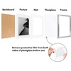 image:imageAmericanflat 11x14 Picture Frame 2Pack  Matted to 8x10  White  Slim Molding construction Polished plexiglass front hangs vertical or horizontal sawtooth hangers includedSilver
