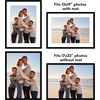 image:imageAmericanflat 11x14 Picture Frame 2Pack  Matted to 8x10  White  Slim Molding construction Polished plexiglass front hangs vertical or horizontal sawtooth hangers includedBlack
