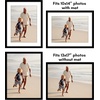 image:imageAmericanflat 11x14 Picture Frame 2Pack  Matted to 8x10  White  Slim Molding construction Polished plexiglass front hangs vertical or horizontal sawtooth hangers includedBlack